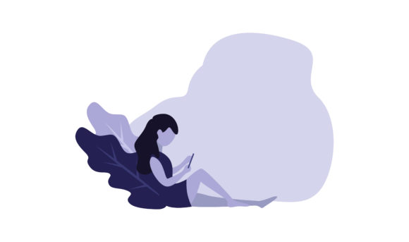 Flat Illustration Sitting with a Gadget: A Practical Design Asset for Modern Workflows