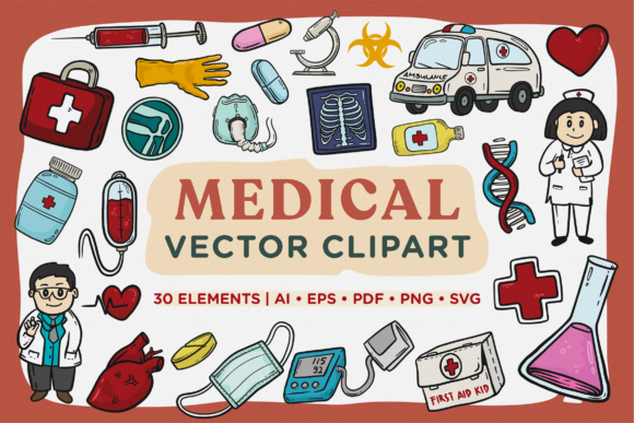Medical Vector Clipart Pack for Creative Design Projects