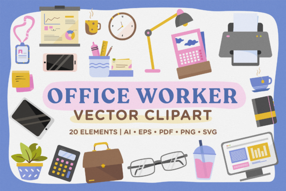 Office Worker Vector Pack: Creative Tools for Modern Workspaces