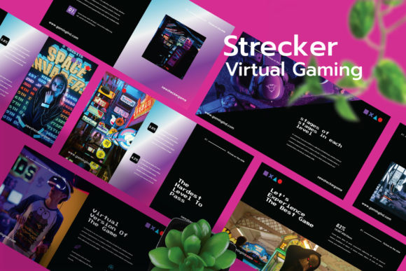 Streckers - Gaming PowerPoint Template: Elevating Presentations with Style and Substance
