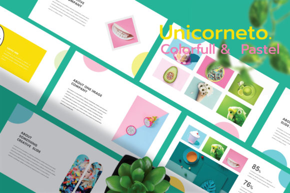 Unicornetto - Pastel Keynote: A Creative and Professional Presentation Template