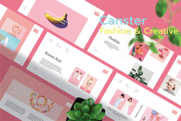 Unlock Creativity and Professionalism with Caster – The Ultimate Google Slides Template for Creative Minds
