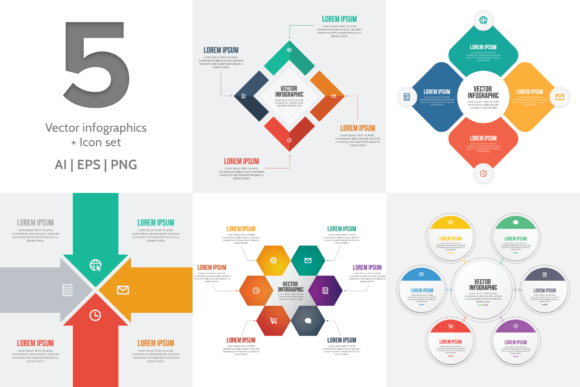Vector Infographic Templates and Icons for Every Creator